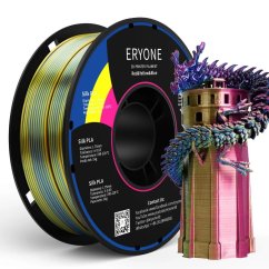 ERYONE Triple-Color Silk PLA - Red&Yellow&Blue (1.75mm | 1 kg)