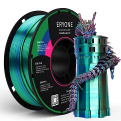 ERYONE Triple-Color Silk PLA - Red&Blue&Green (1.75mm | 1 kg)