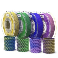 ERYONE Dual-Color Matte PLA SET - Yellow&Purple+Blue&Yellow+Blue&Purple+Green&Purple (1.75mm | 4x250g)