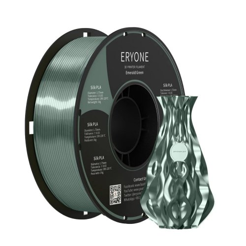 ERYONE Silk PLA - Emerald Green (1.75mm | 1 kg)